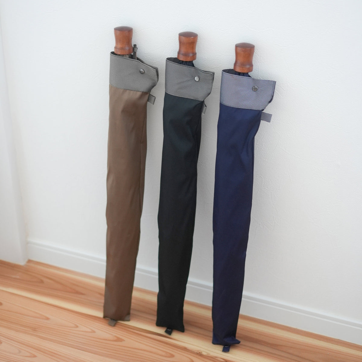 裏縞 折りたたみ傘 60cm 10本骨