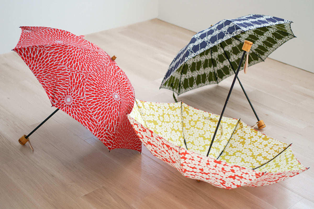 伊砂文様 折りたたみ傘 50cm 8本骨