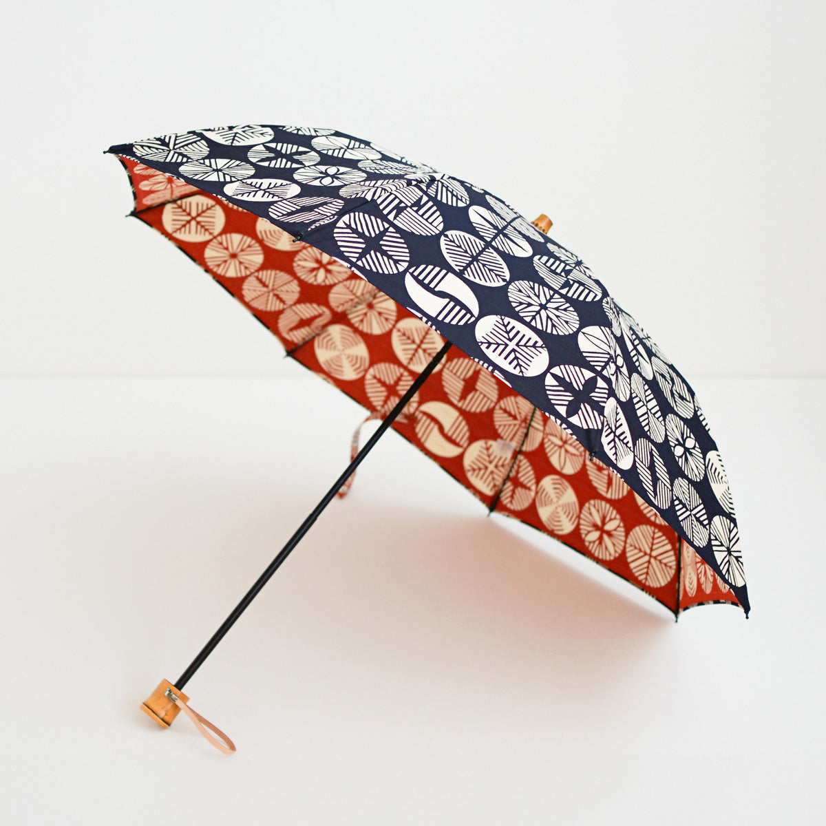 伊砂文様 折りたたみ傘 50cm 8本骨