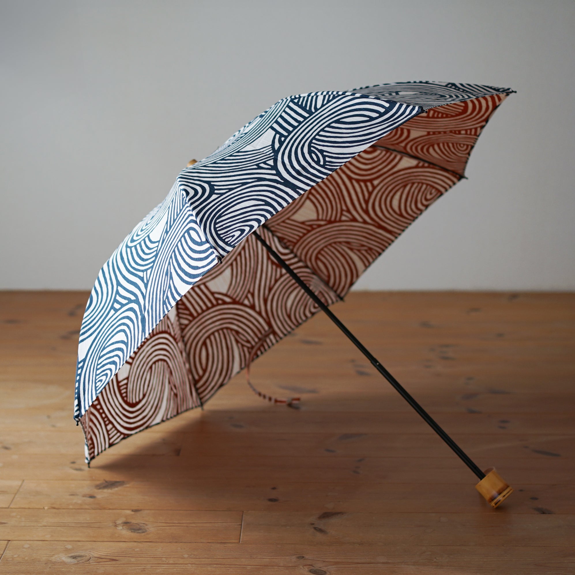 伊砂文様　折りたたみ傘　50cm　8本骨