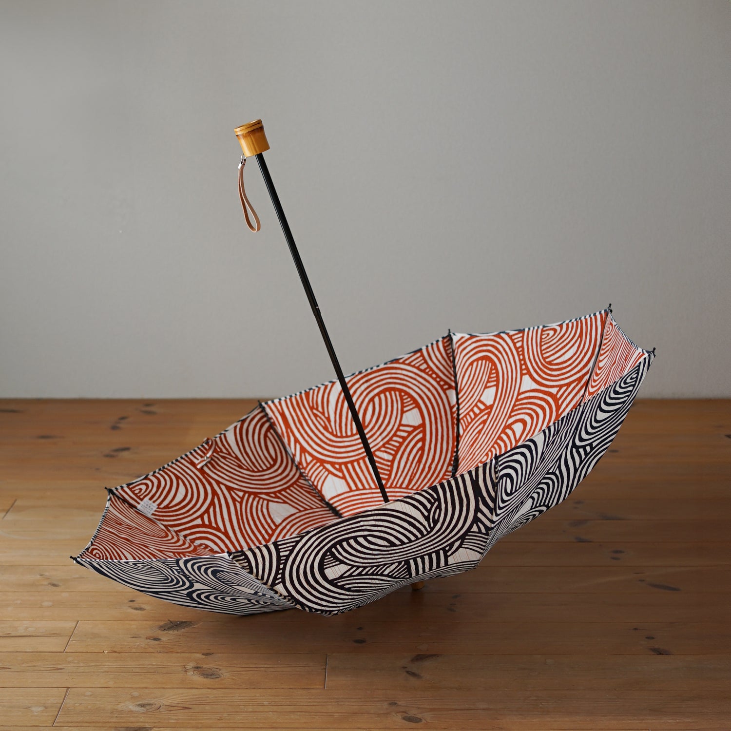 伊砂文様　折りたたみ傘　50cm　8本骨