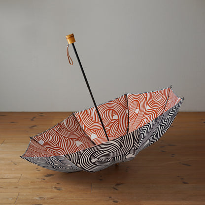 伊砂文様　折りたたみ傘　50cm　8本骨
