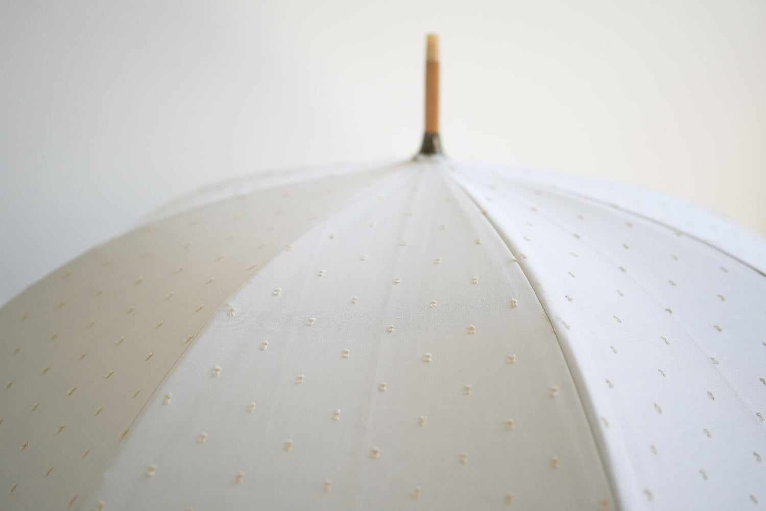 長傘 レディース 日傘・晴雨兼用傘　立体的なドット柄がかわいい、機能的な晴雨兼用傘