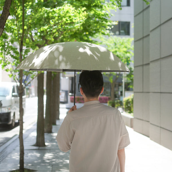 シャンブレーシェード 折りたたみ傘 55cm 8本骨