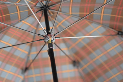 [Best Price] Plaid Long Umbrella 60cm 8 Ribs