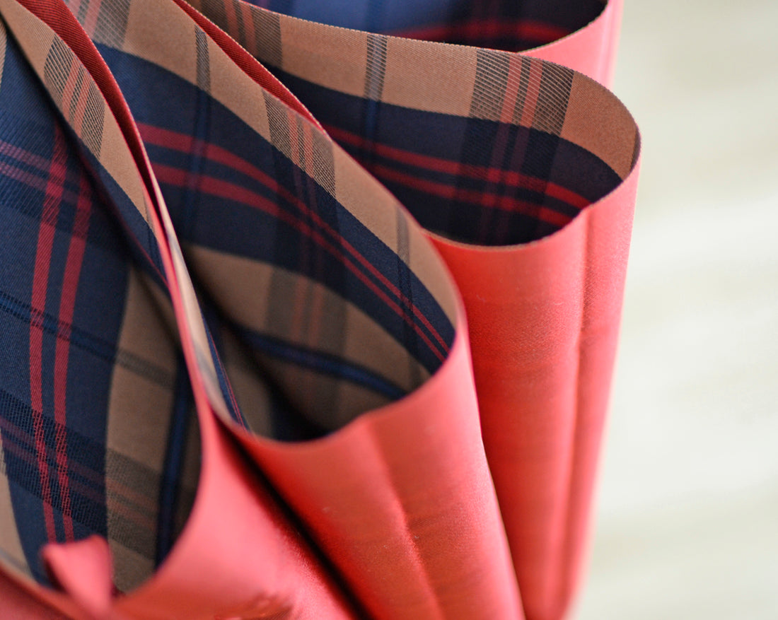 [Best Price] Plaid Folding Umbrella 55cm 8 Ribs