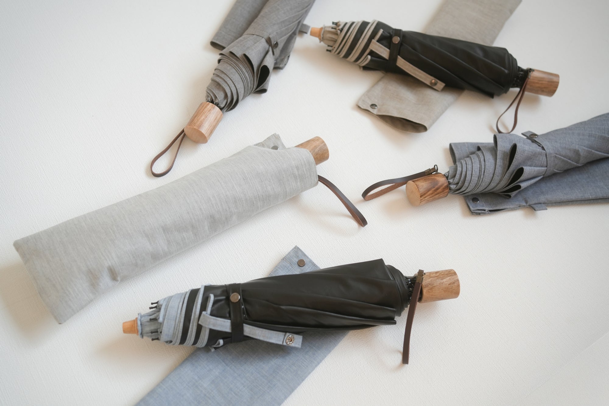 折りたたみ傘 メンズ 晴雨兼用傘 遮光率100％、UVカット率99.9％以上、遮熱率50％以上×天然素材の一級遮光傘